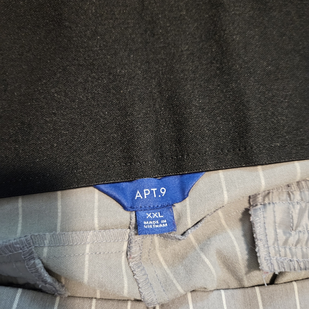 Apt. 9 Gray Striped Trousers - Picture 3 of 3